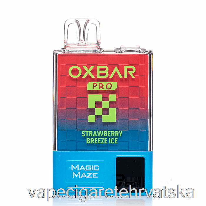 Vape Cigarete Oxbar Magic Maze Pro 10000 Za Jednokratnu Upotrebu Strawberry Breeze Led - Mahuna Sok